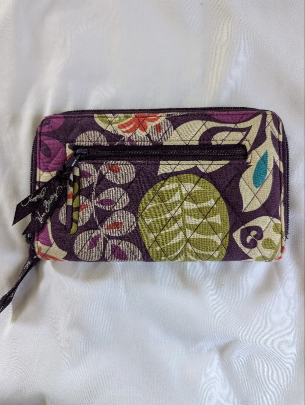 Vera Bradley Plum Crazy Quilted Wallet